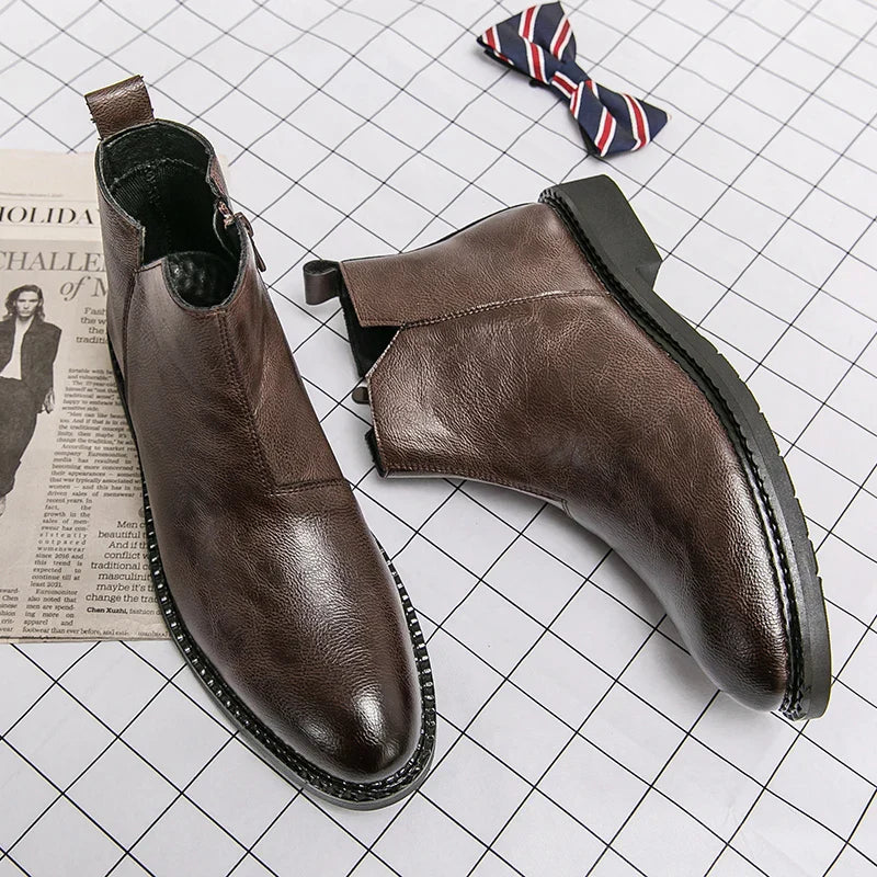 Bottes en Cuir Véritable Rufus