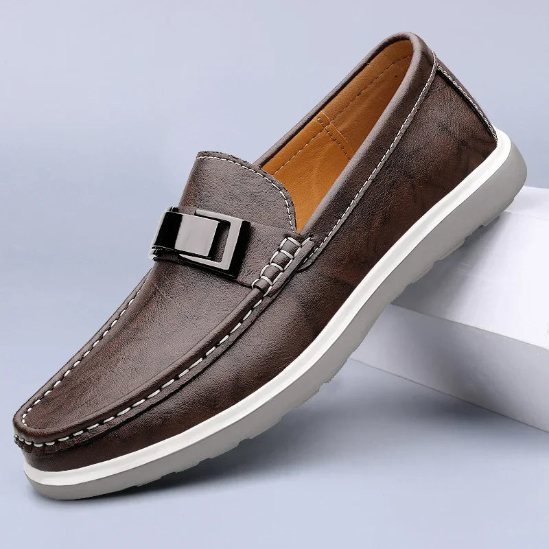 Mocassins en cuir véritable Ruco