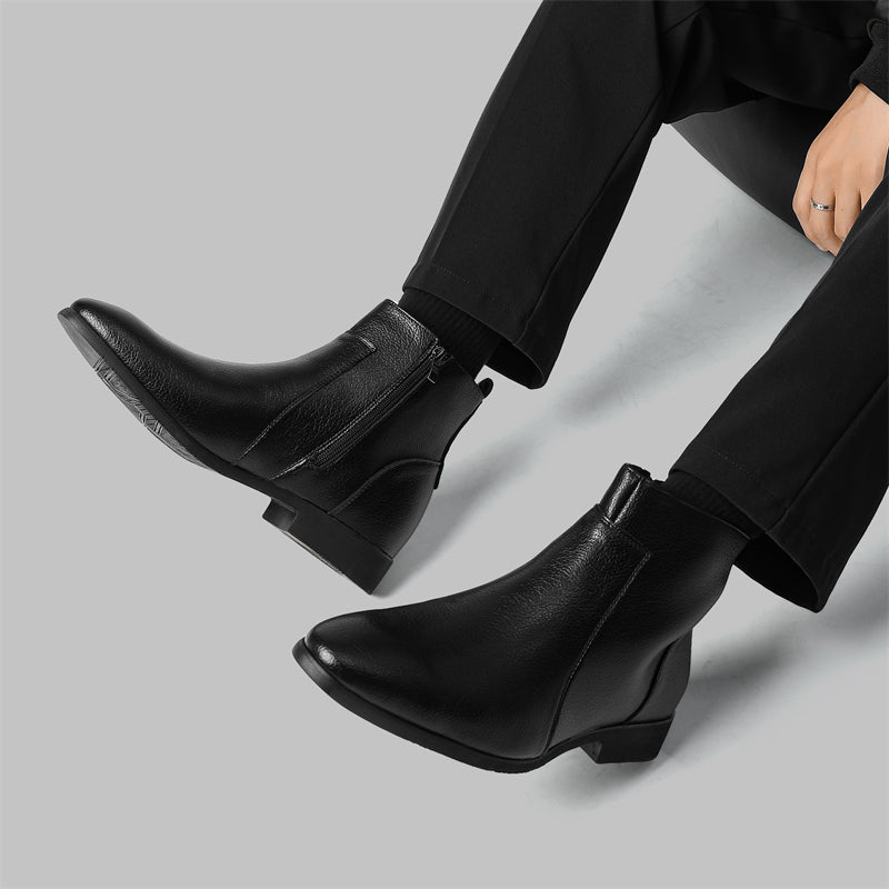 Bottes en cuir véritable Mavren