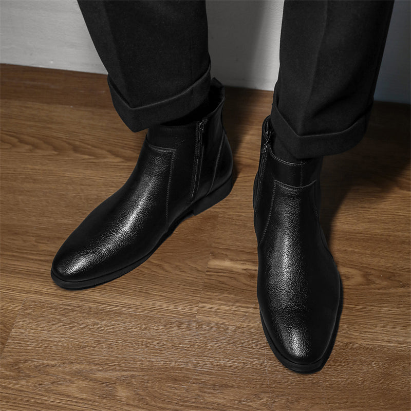 Bottes en cuir véritable Mavren