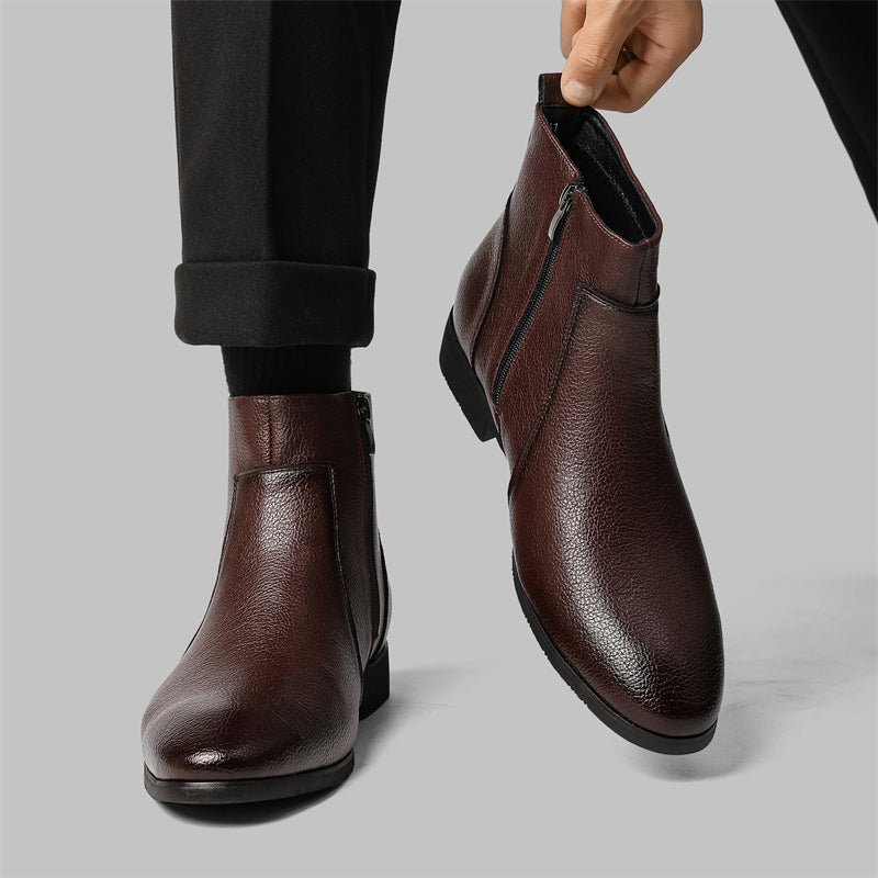 Bottes en cuir véritable Mavren