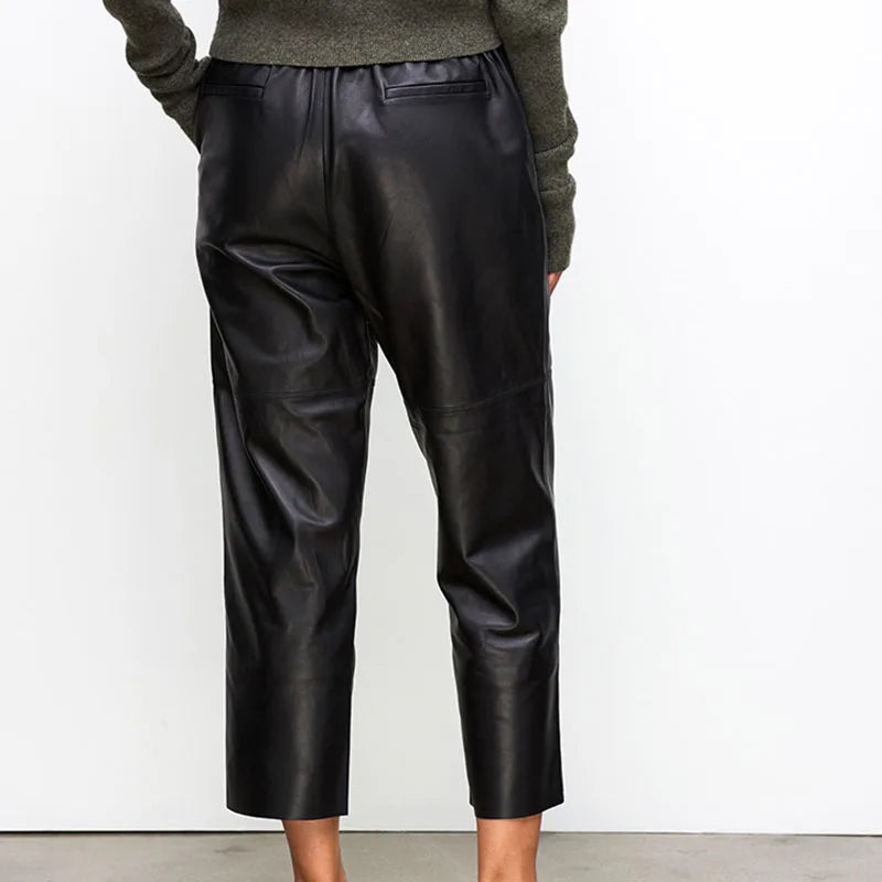 Pantalon en cuir Sloane