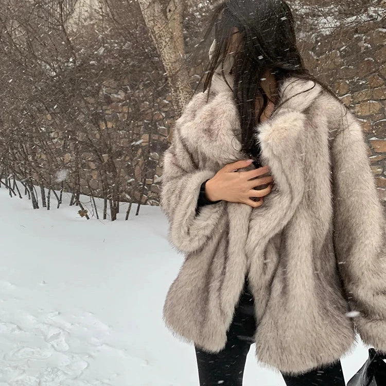 Manteau en Fourrure de Luxe