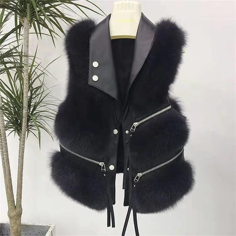 Gilet en Fourrure Fluffy