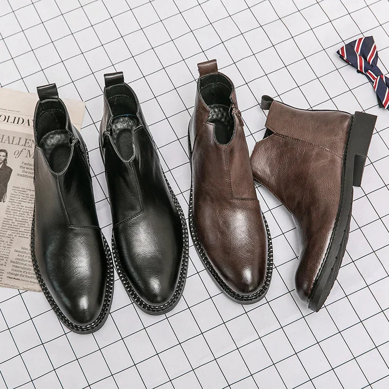 Bottes en Cuir Véritable Rufus