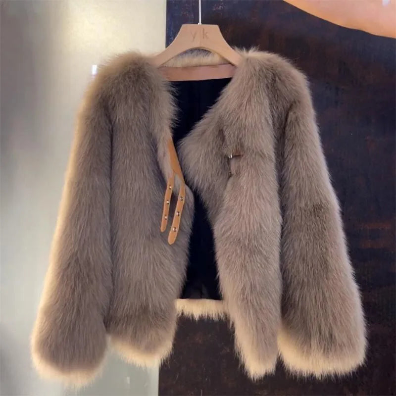 Manteau en Fourrure Douce