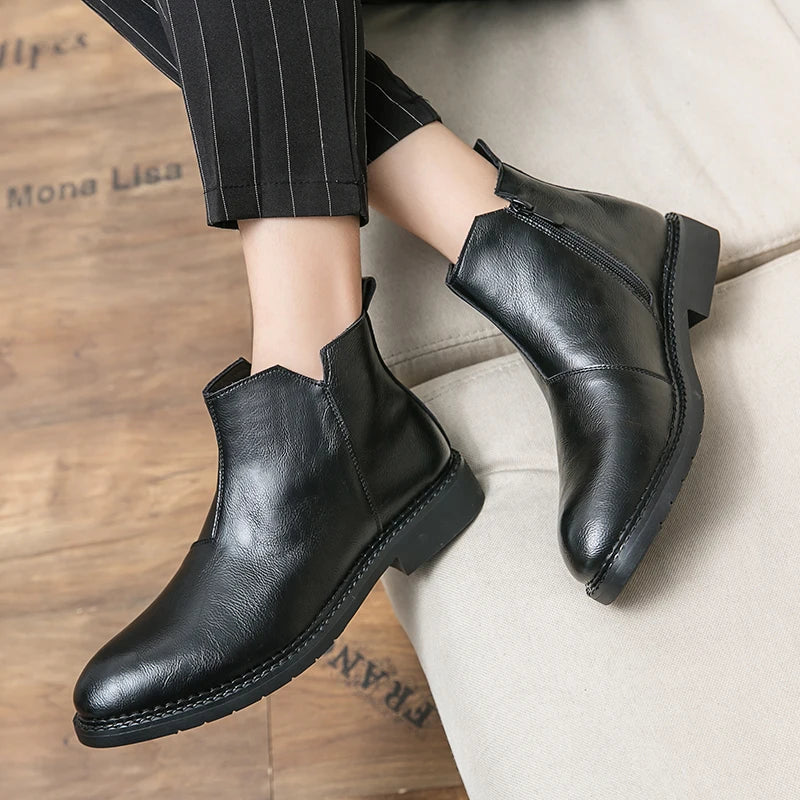 Bottes en Cuir Véritable Rufus