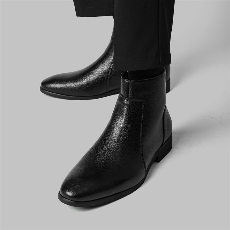 Bottes en cuir véritable Mavren