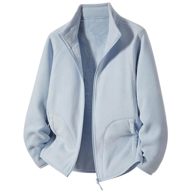 Camille – Veste en Polaire avec Col Montant