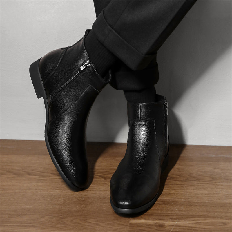 Bottes en cuir véritable Mavren