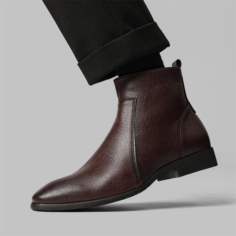 Bottes en cuir véritable Mavren