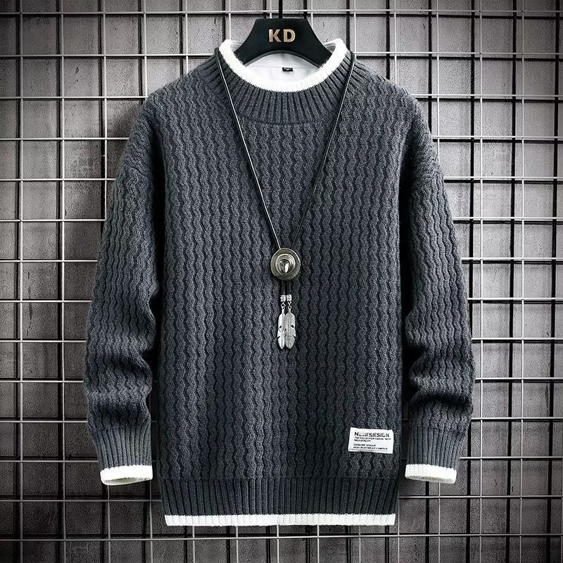Pull en tricot épais doux pour homme