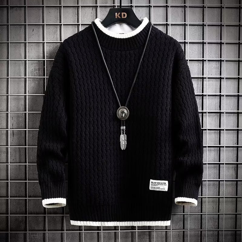Pull en tricot épais doux pour homme