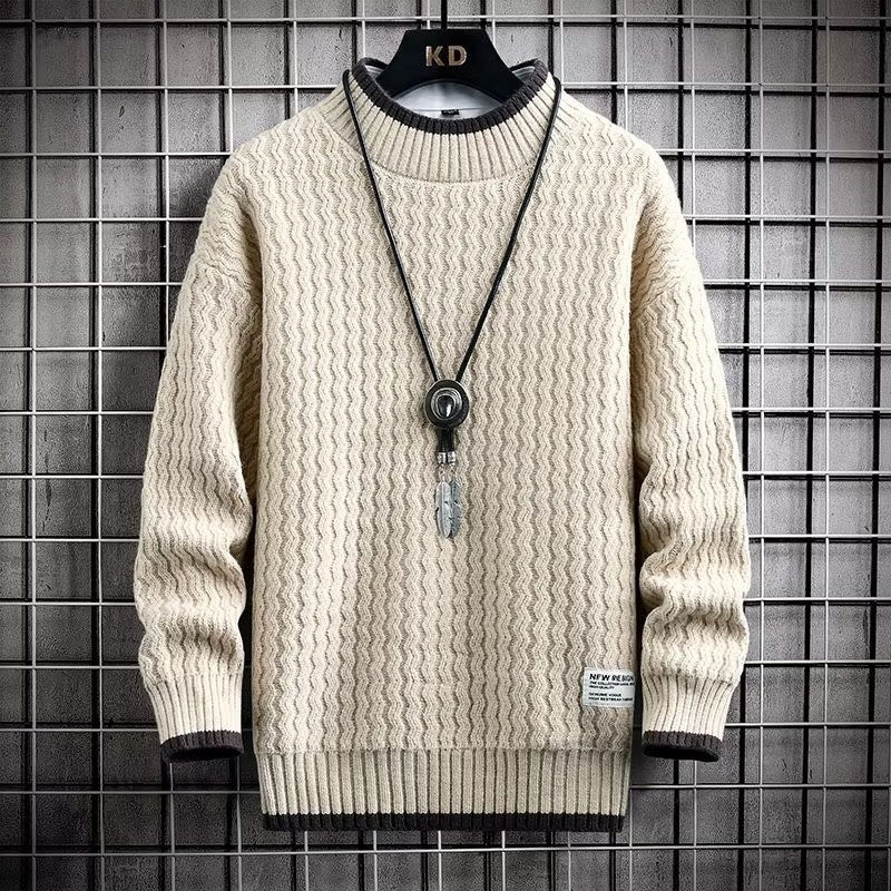 Pull en tricot épais doux pour homme