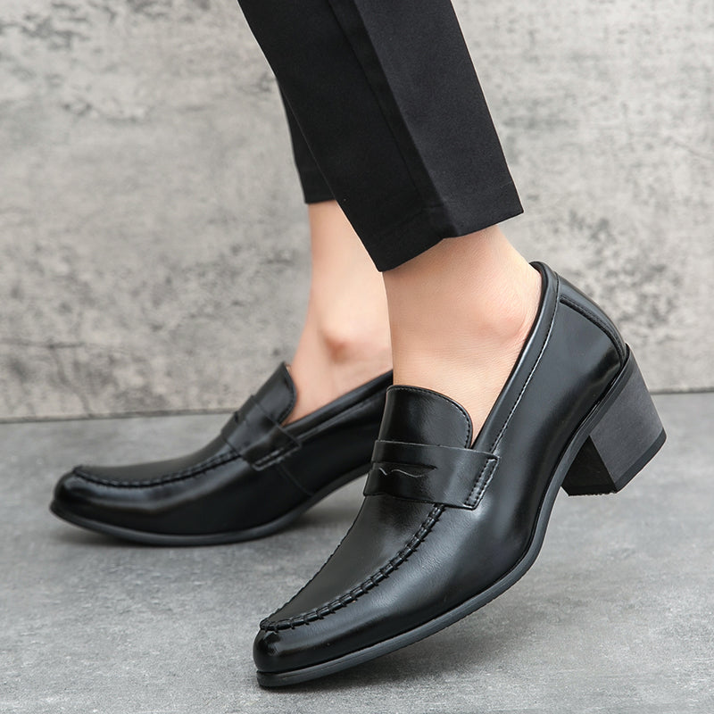 Firenze | Mocassins en Cuir avec Talon Large