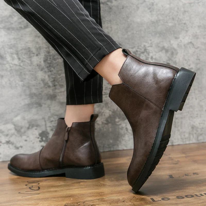 Bottes en Cuir Véritable Rufus