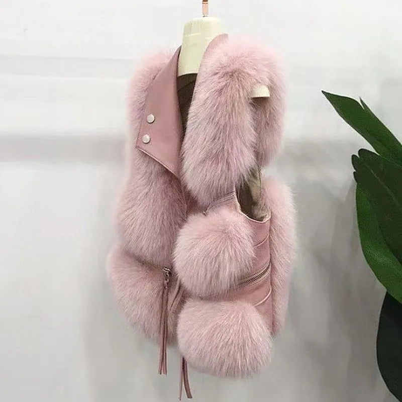 Gilet en Fourrure Fluffy