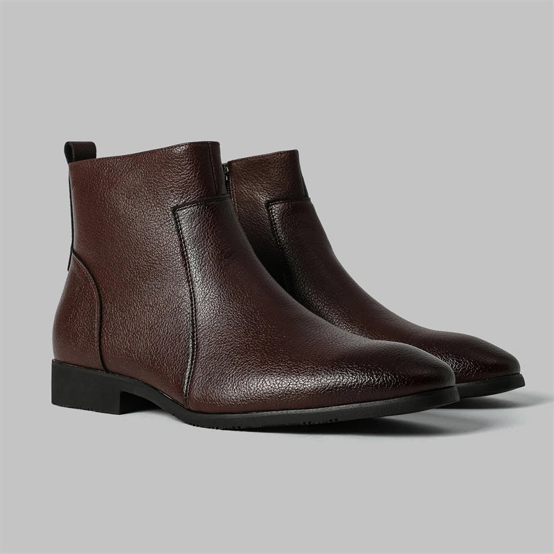 Bottes en cuir véritable Mavren