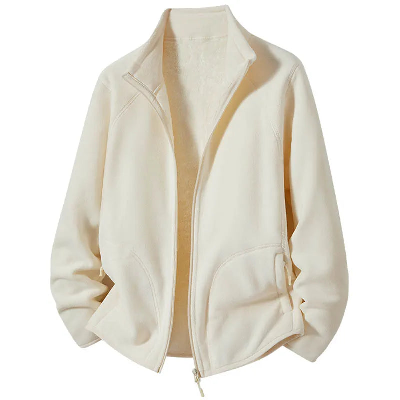 Camille – Veste en Polaire avec Col Montant