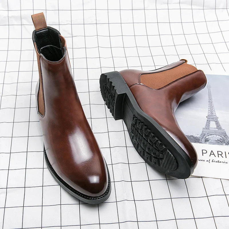 Bottes en cuir véritable Stride