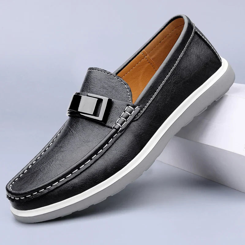 Mocassins en cuir véritable Ruco