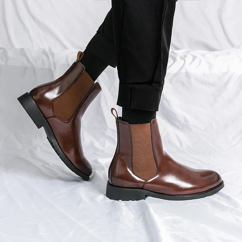 Bottes en cuir véritable Stride