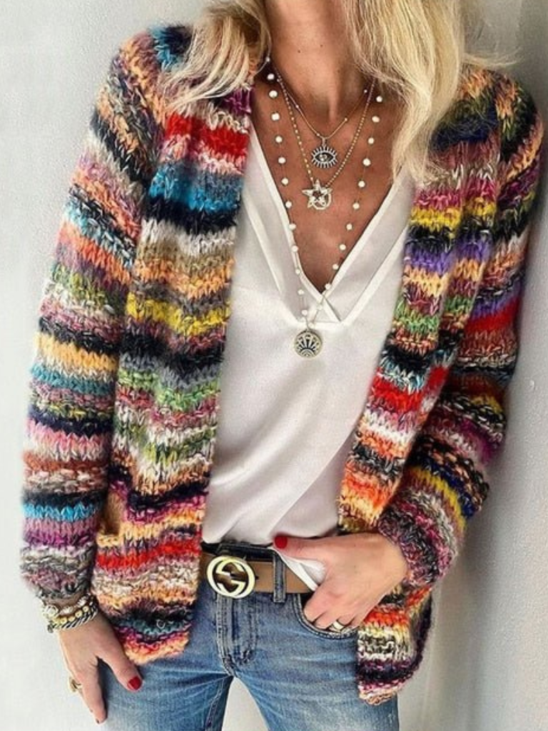CARDIGAN ISA COUCHES VIBRANTES