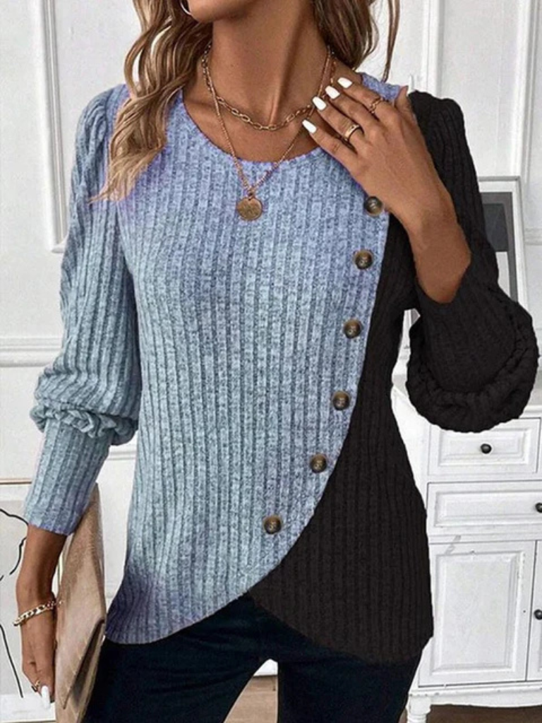 KAIA T-SHIRT TRICOTÉ À MANCHES LONGUES