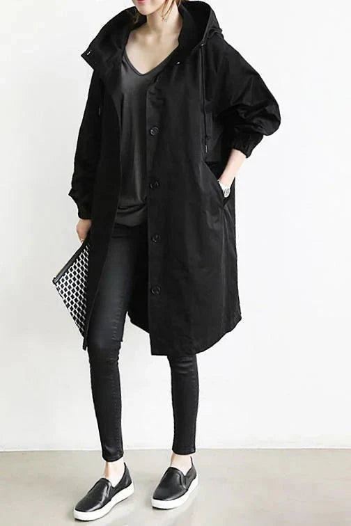 DORO | Manteau trench oversize avec capuche