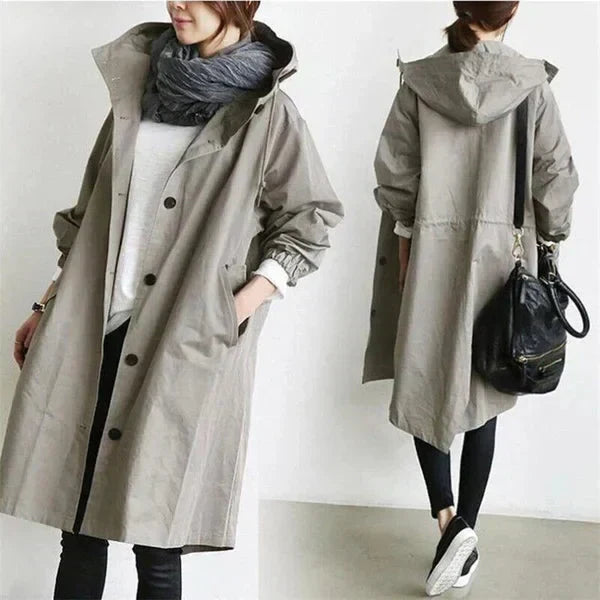 DORO | Manteau trench oversize avec capuche