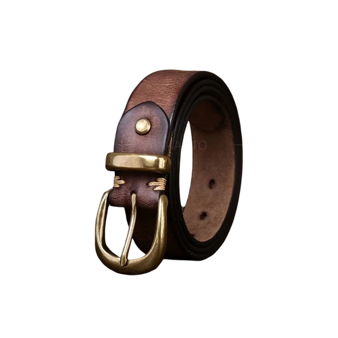 Luca | Ceinture Rétro avec Boucle en Or