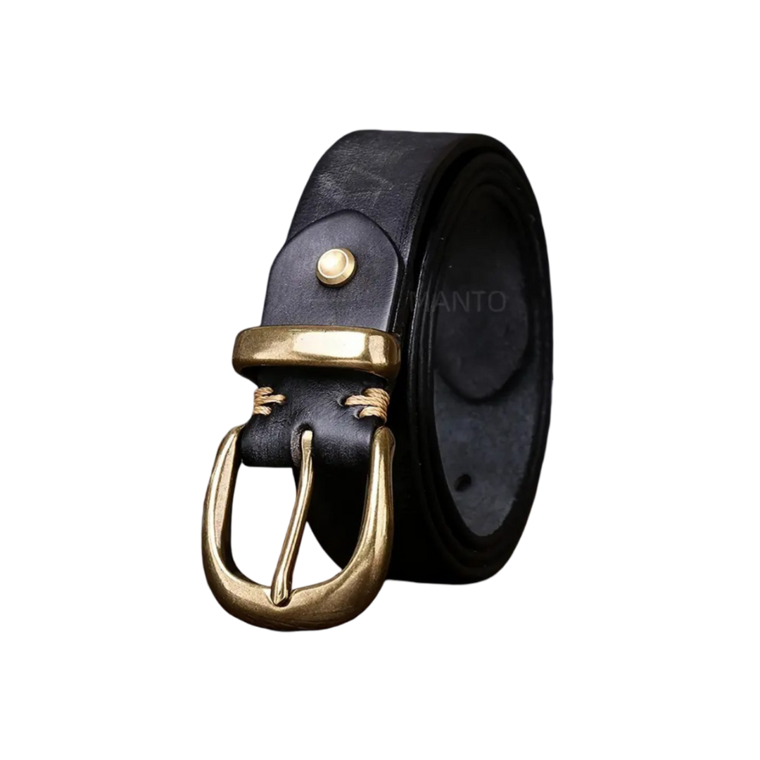 Luca | Ceinture Rétro avec Boucle en Or