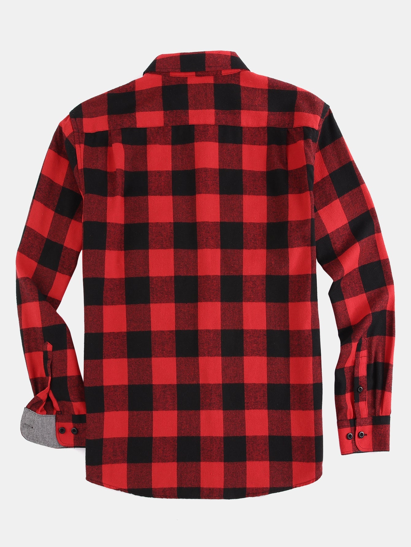 Chemise à carreaux en flanelle avec boutons