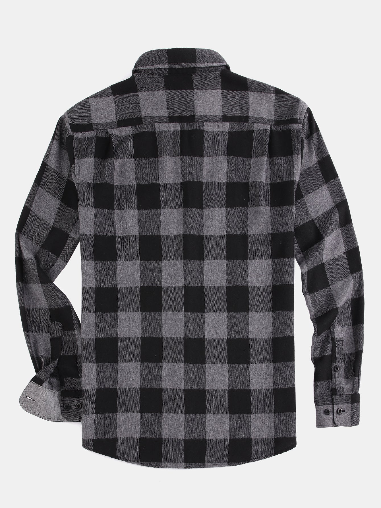 Chemise à carreaux en flanelle avec boutons