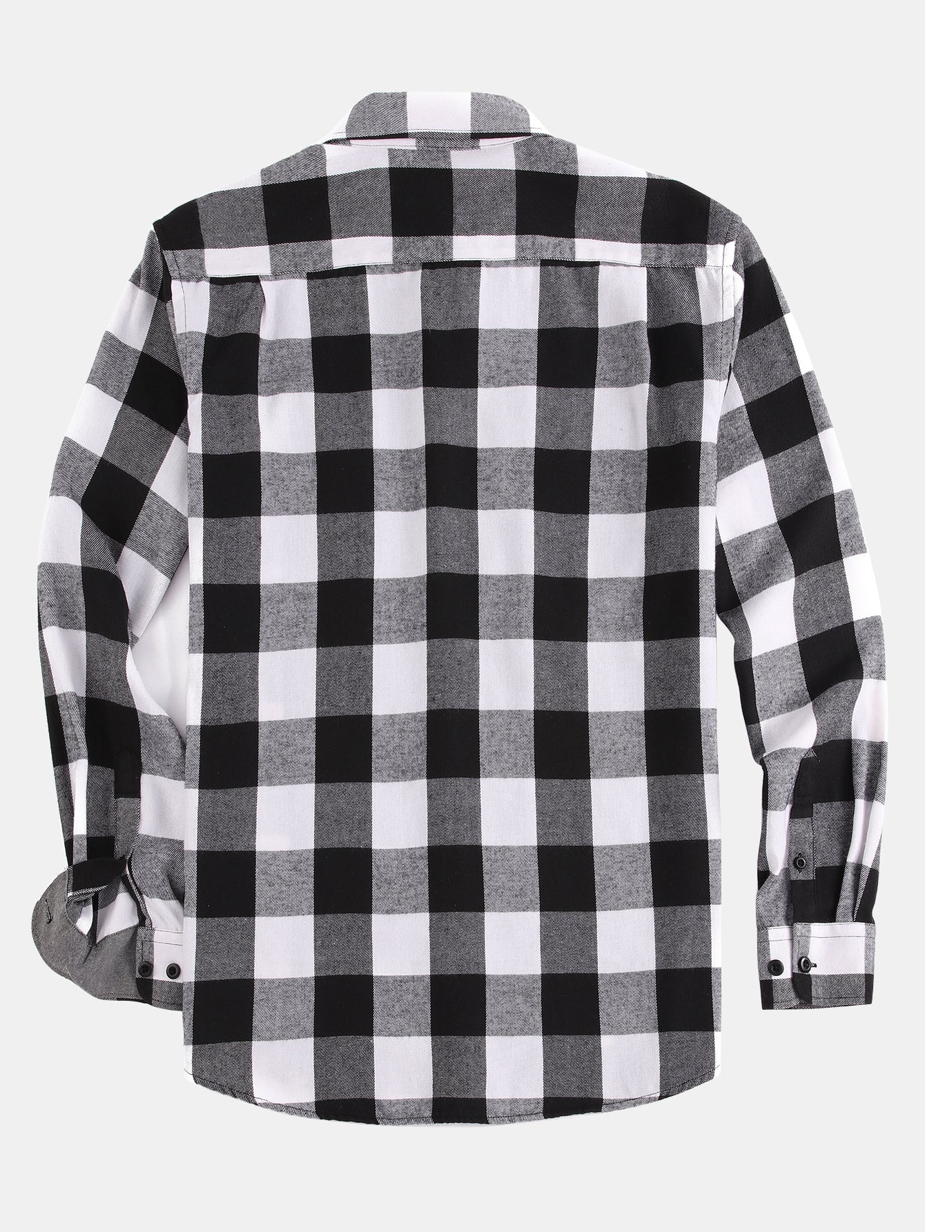 Chemise à carreaux en flanelle avec boutons