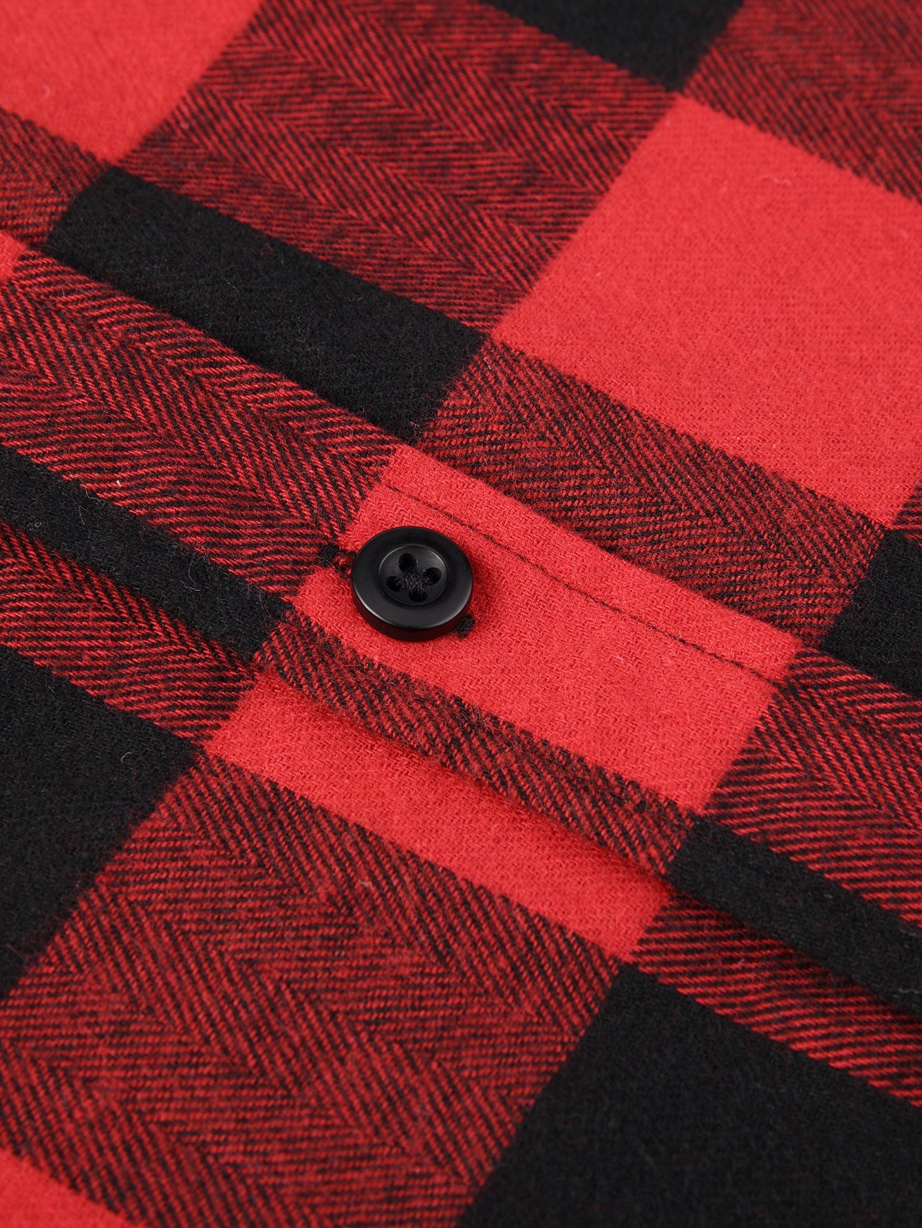 Chemise à carreaux en flanelle avec boutons
