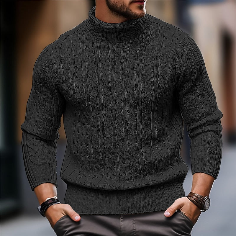 Pull en Maille Câble Premium pour Hommes