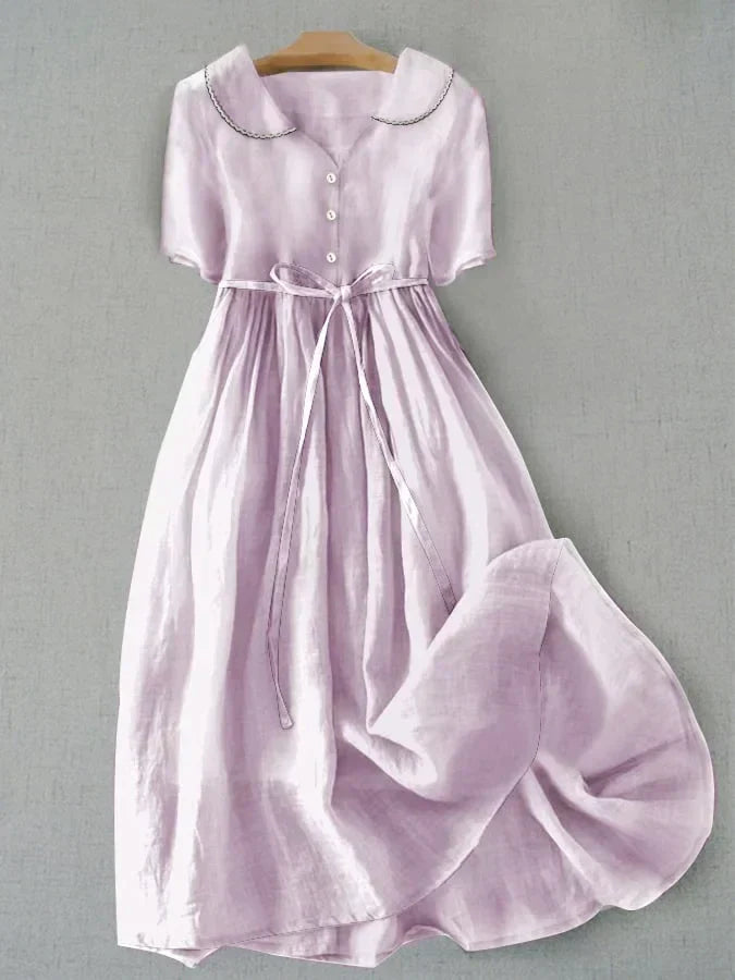 ROSAH | Robe Élégante en Coton et Lin