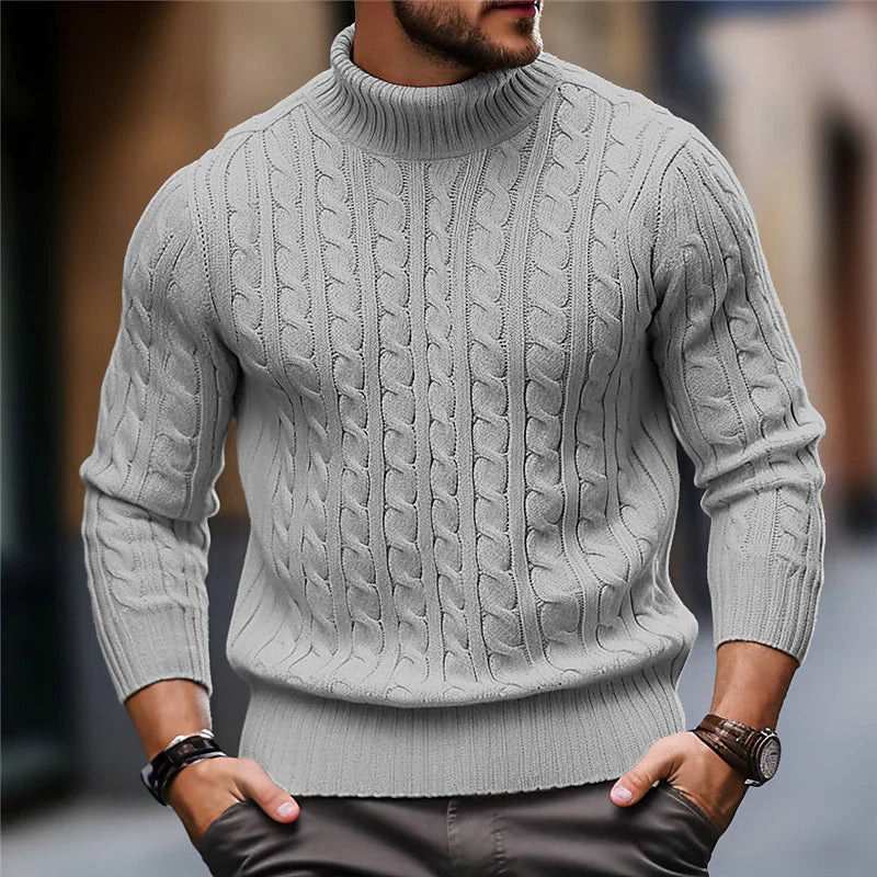 Pull en Maille Câble Premium pour Hommes