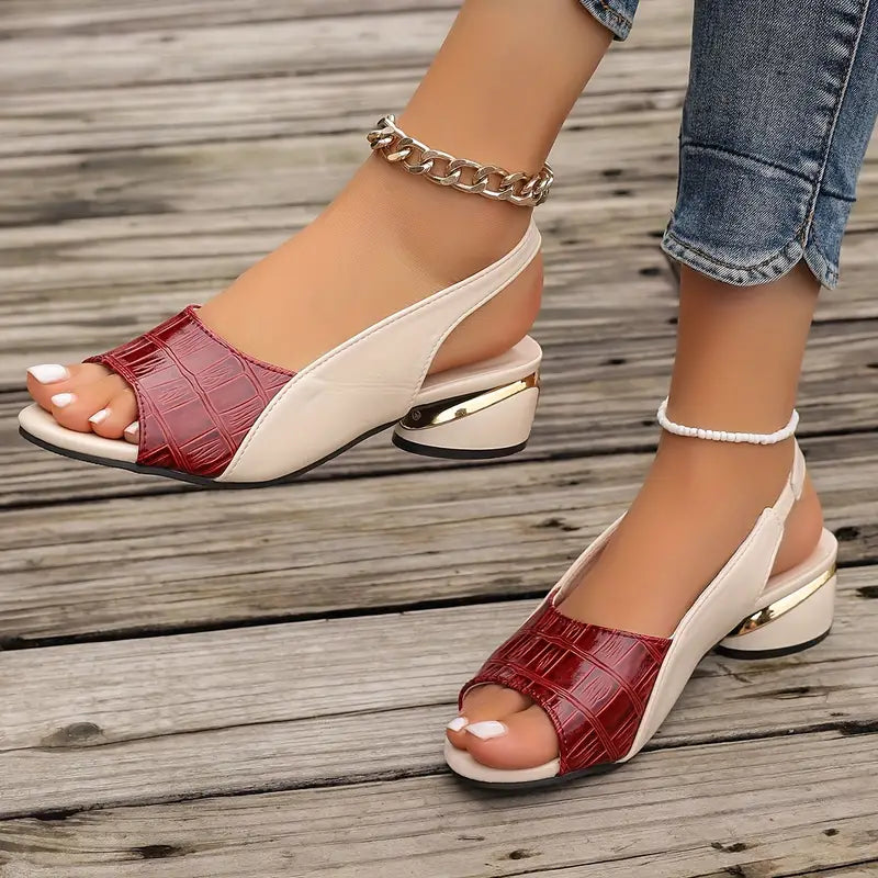 Whitney | Sandales en Cuir Orthopédiques Élégantes™