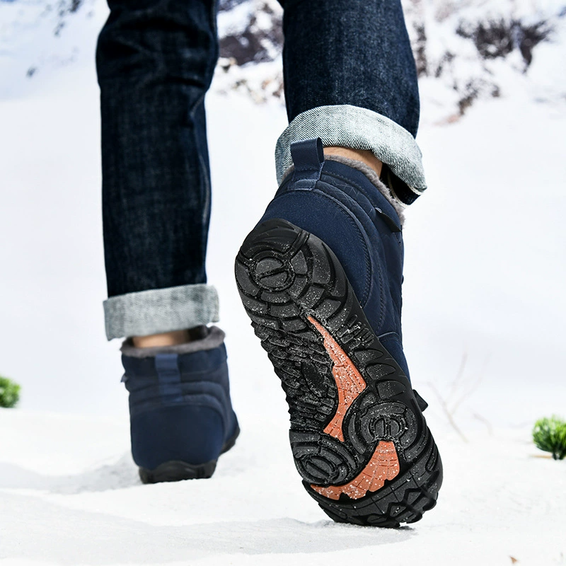 Laine Mélangée - Chaussures d'Hiver Pieds Nus