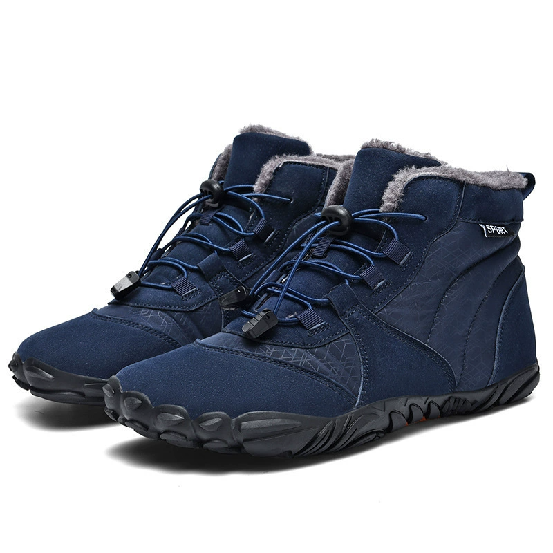 Laine Mélangée - Chaussures d'Hiver Pieds Nus