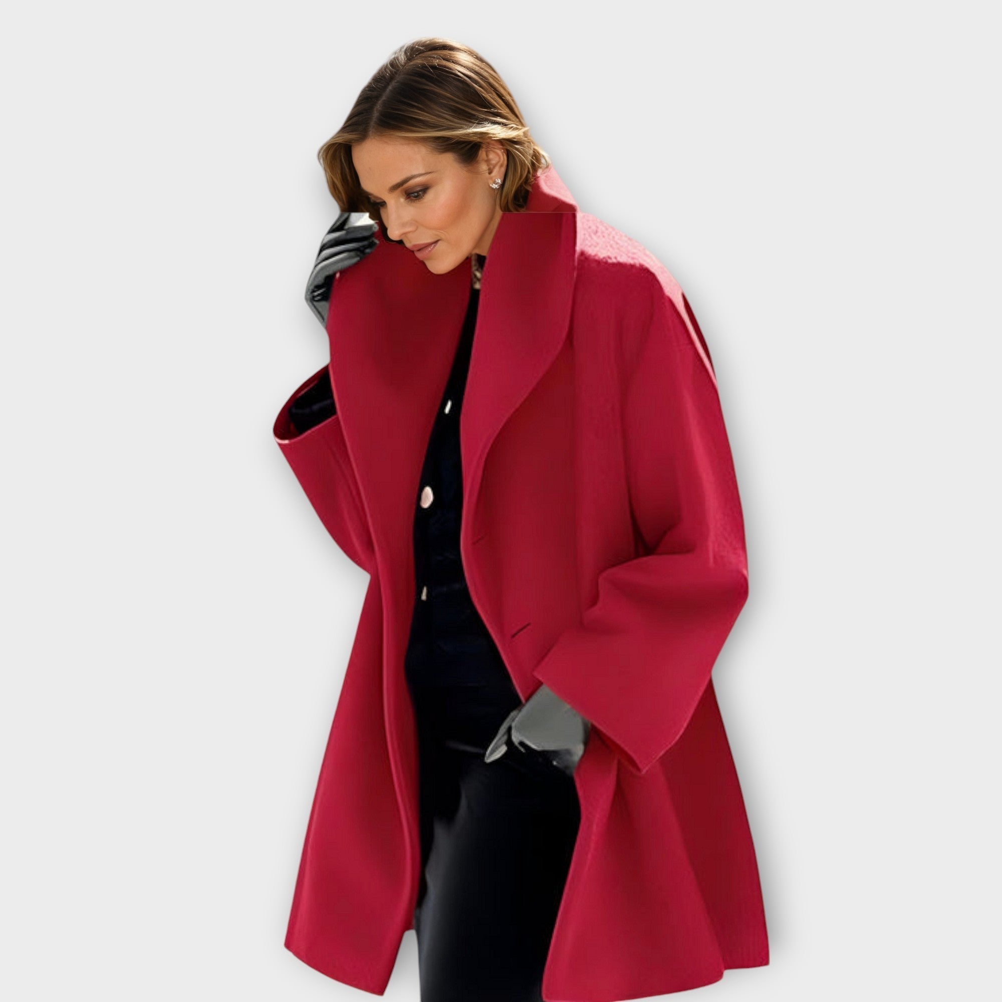ÉLÉGANT MANTEAU DRAPÉ