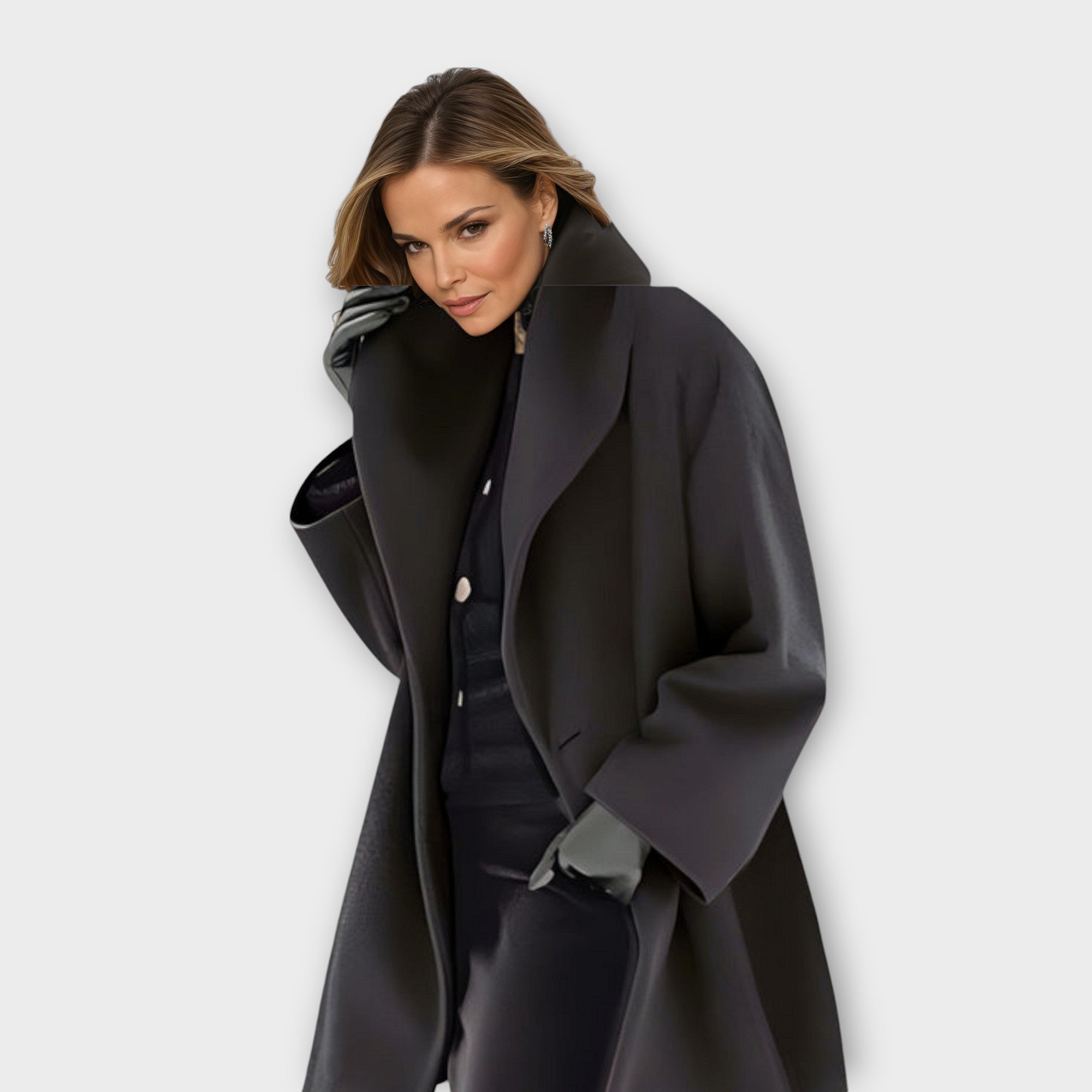 ÉLÉGANT MANTEAU DRAPÉ