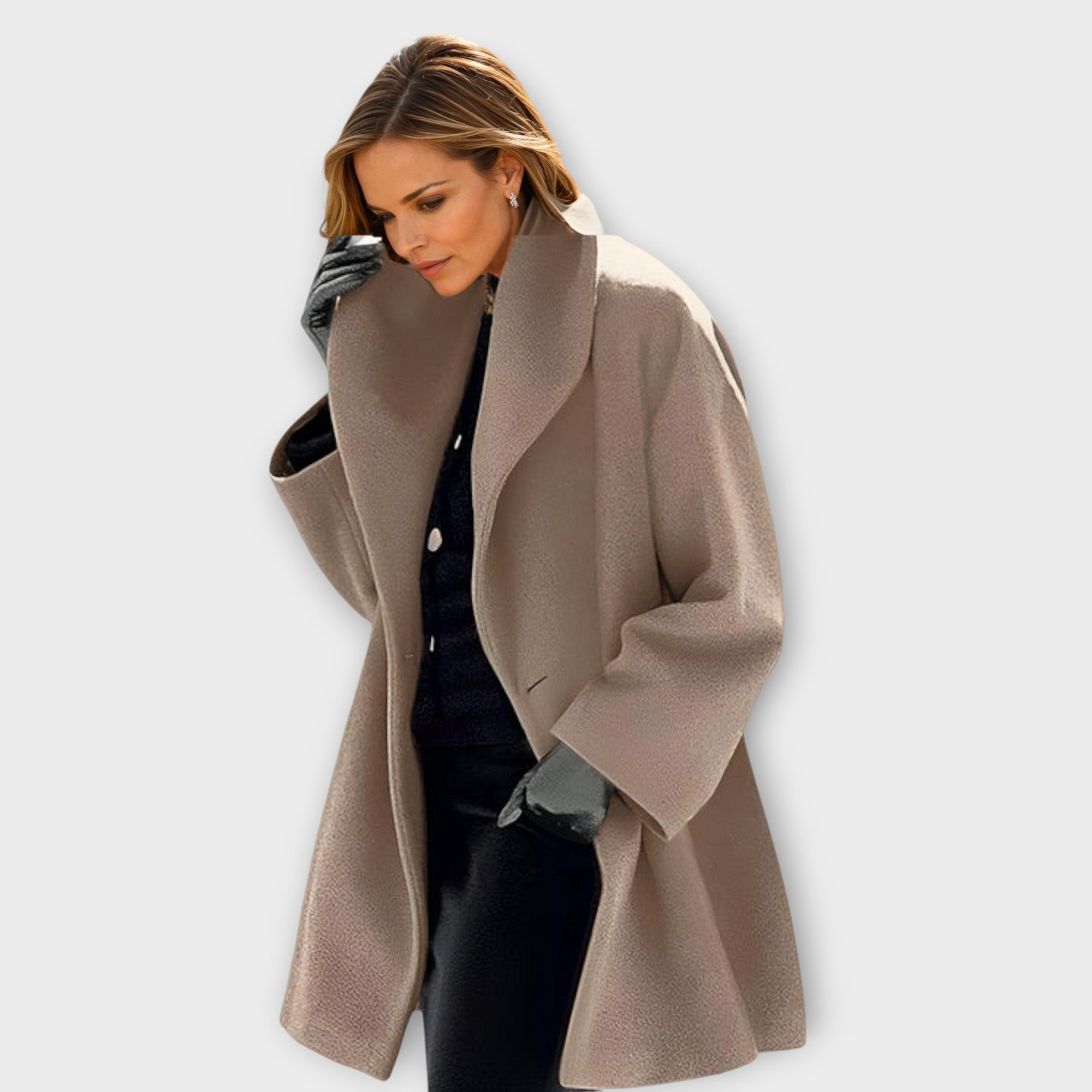 ÉLÉGANT MANTEAU DRAPÉ