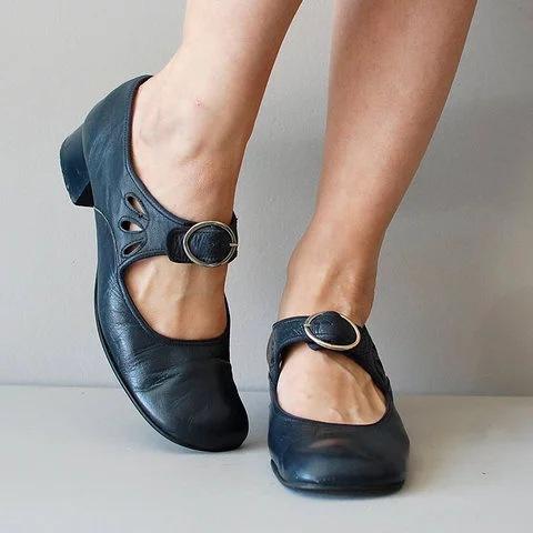 Myla™ Escarpins en Cuir Uniques et Confortables