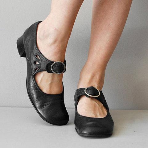 Myla™ Escarpins en Cuir Uniques et Confortables