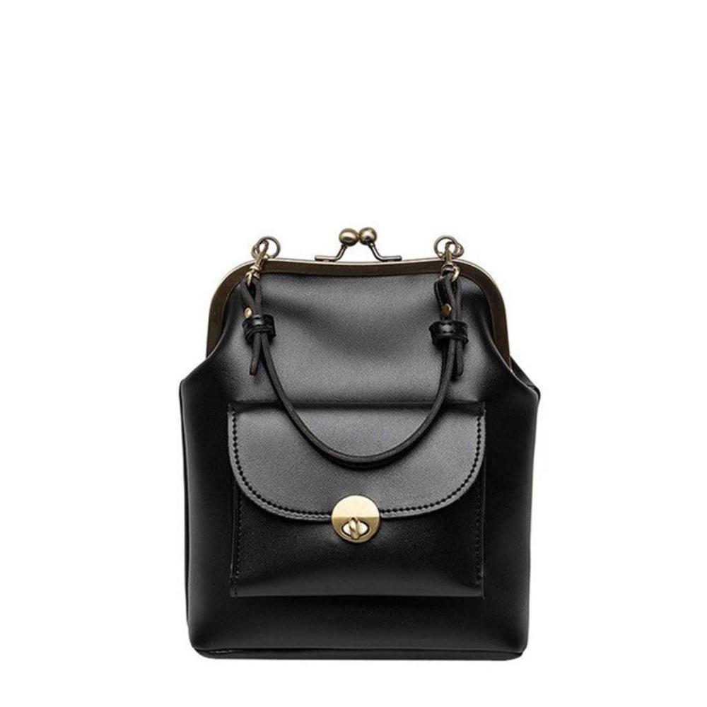 Sac Vintage à Fermeture à Clip - Essentiel Rétro Chic