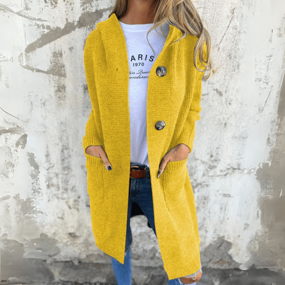 MONICA | Long et Élégant Cardigan pour Femmes