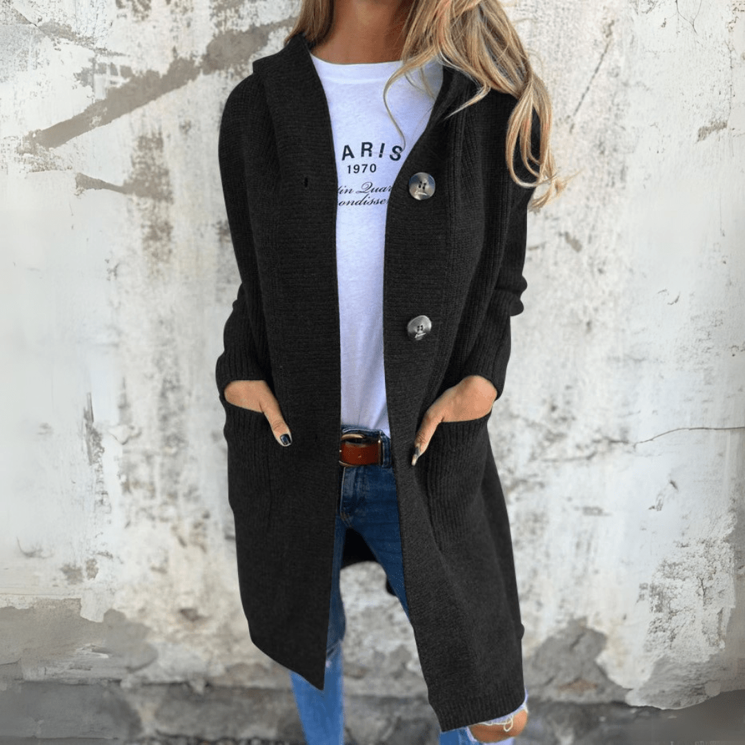 MONICA | Long et Élégant Cardigan pour Femmes